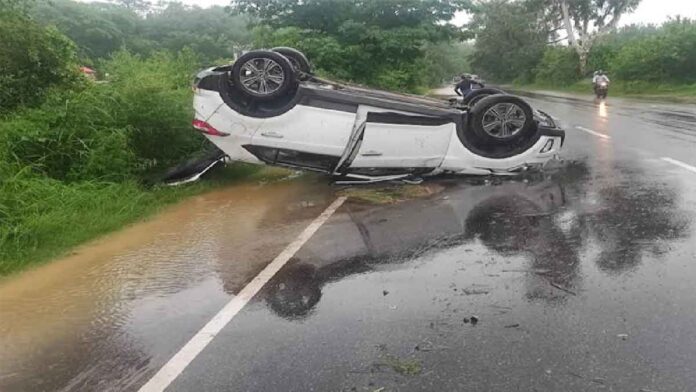 road accident in Panoh Una Sadar police station